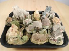 A group of Lilliput Lane Cottage ornaments including 'St.