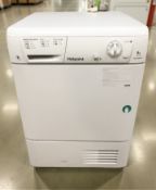 A Hotpoint Aquarius 8 kg condenser dryer.