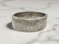 A silver bangle, Birmingham 1961,