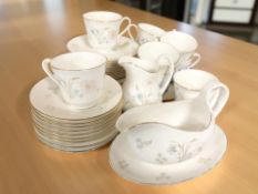 A Royal Doulton part tea service Flirtation pattern