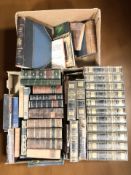 Assorted antiquarian volumes including The National Encyclopedia,