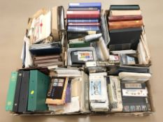 A very large quantity of stamps including many Royal Mail Mint Stamp sheets,