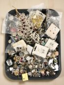 A large quantity of costume jewellery, new tagged jewellery,