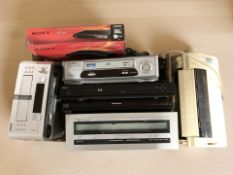 A Kenwood stereo tuner model KT-413, together with other electricals.