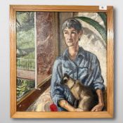 S Inman : Portrait of Kate Wood and Mr. Xuan, oil on canvas, 45 cm x 50 cm.