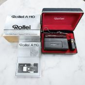 A Rollei A110 film camera,