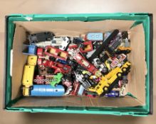A quantity of play worn die cast vehicles, Corgi, Chipperfield Circus,