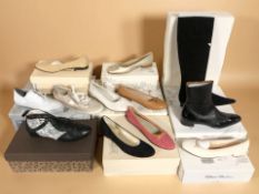 A quantity of lady's shoes and boots including Artigiano, Riva, Gabor, etc.