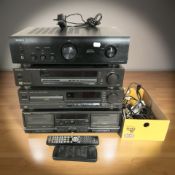 A Denon integrated amplifier PMA-520AE,