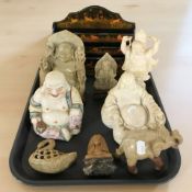 A group of Buddha figures,