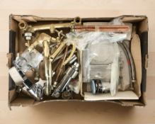 A quantity of bathroom taps and fittings