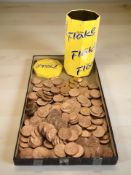 A large quantity of Queen Elizabeth II one pence pieces