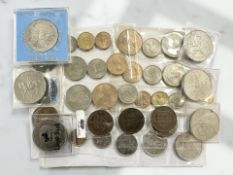 A small group of crowns and other British pre-decimal coins