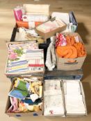 A large quantity of linen and other soft goods.