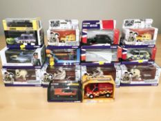 Boxed Corgi and other die cast figures and vehicles including Wallace & Gromit, Paddington,