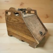 A late Victorian pine coal receiver.