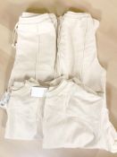 Two NYC Studios tracksuit tops and two pairs of bottoms, retaining retail tags.