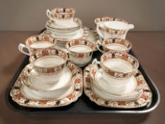 Twenty one pieces of Wellington tea china.
