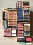 Antiquarian and later volumes including some decorative leather bindings,