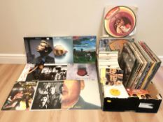 Vinyl LP records and 7