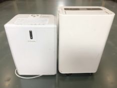 A Dimplex dehumidifier, plus another.