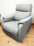 An electric reclining armchair.