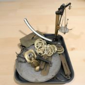 A Griffin & Tatlock scale, a Salters spring balance scale, a further Salter pocket balance,