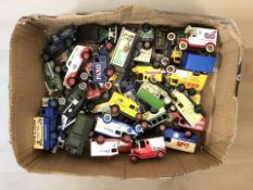A collection of unboxed Days Gone / Lledo delivery vans.