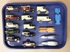 Sixteen various Lledo die cast models, delivery vans, etc.