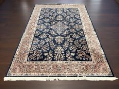 A machine-made Indian carpet,
