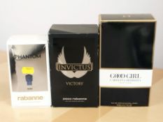 Three bottles of Eau de Parfum - Good Girl Carolina Herrera 80ml,