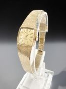 A 14ct yellow gold Lady's Rolex Precision wristwatch, case 12 mm.