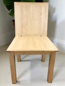 A contemporary oak fold-over top rectangular dining table, 170 cm x 86 cm x 75 cm.