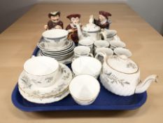 Eight pieces of Minton Seaforth tea china,