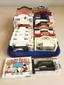 A collection of Days Gone and other boxed die cast vans and delivery vehicles, in boxes.
