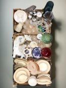 Assorted ceramics and glass wares including Susie Cooper, Crown Works Burslem dinner wares,