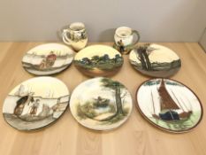 A group of Royal Doulton collector's plates,