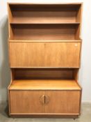 A 20th century teak bookcase,