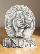 A ceramic plaque, height 24 cm.