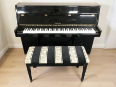 A Yamaha M1JR upright overstrung piano, serial No. 4156925,