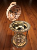 An Italian Zoffoli globe drinks cabinet, height 86 cm.