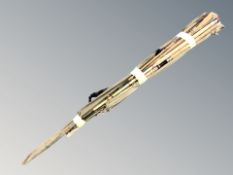 A bundle of fishing rods including Milbro Lite, etc.