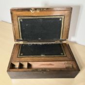 A Victorian mahogany writing slope.