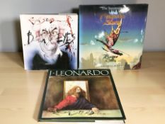 Two Ralph Steadman volumes : 'Between the Eyes' and 'I, Leonardo',