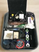 A group of modern costume jewellery, sunglasses, bangles, etc.