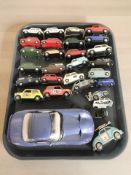 A group of die cast cars including Dinky, Corgi, Jadi, etc.