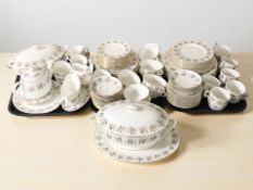 Approximately ninety-six pieces of Minton Spring Bouquet tea, coffee and dinner porcelain.