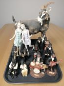 A group of contemporary jazz band figures,
