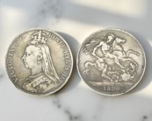 A Victorian silver Crown 1890