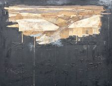 Contemporary School : 'Close to the surface', mixed media on canvas, 190 cm x 149 cm.